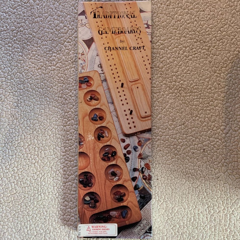 Large Wooden Mancala Board Game